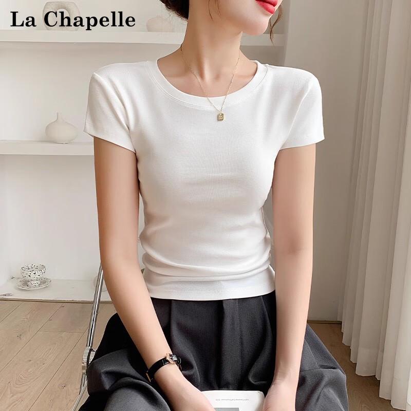 La Chapelle Women s Slim Fit Short Sleeve T-shirt M