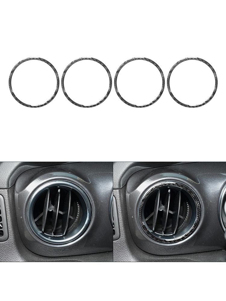 For Jeep Wrangler JL 2018-2023 Gladiator 2020-2023 Car Interior Button Panel Decoration Protection Carbon Fiber Sticker