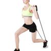 Resistance Stretch Rubber Band Training Rope Tube Workout Fitness Exercise for   Gym Black