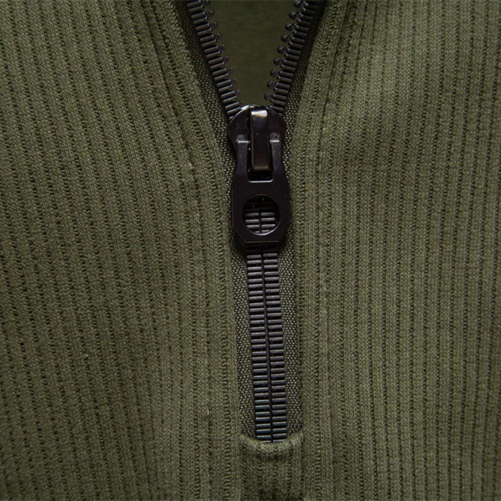 Brand Men Winter Thermal Sweater Cotton Zipper Slim Fit Thermal Underlayer Top Luxury Soft Shell Pullover Sweatshirt