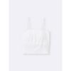 Gu By Uniqlo Brafeel Cropped Shirring Tube Top