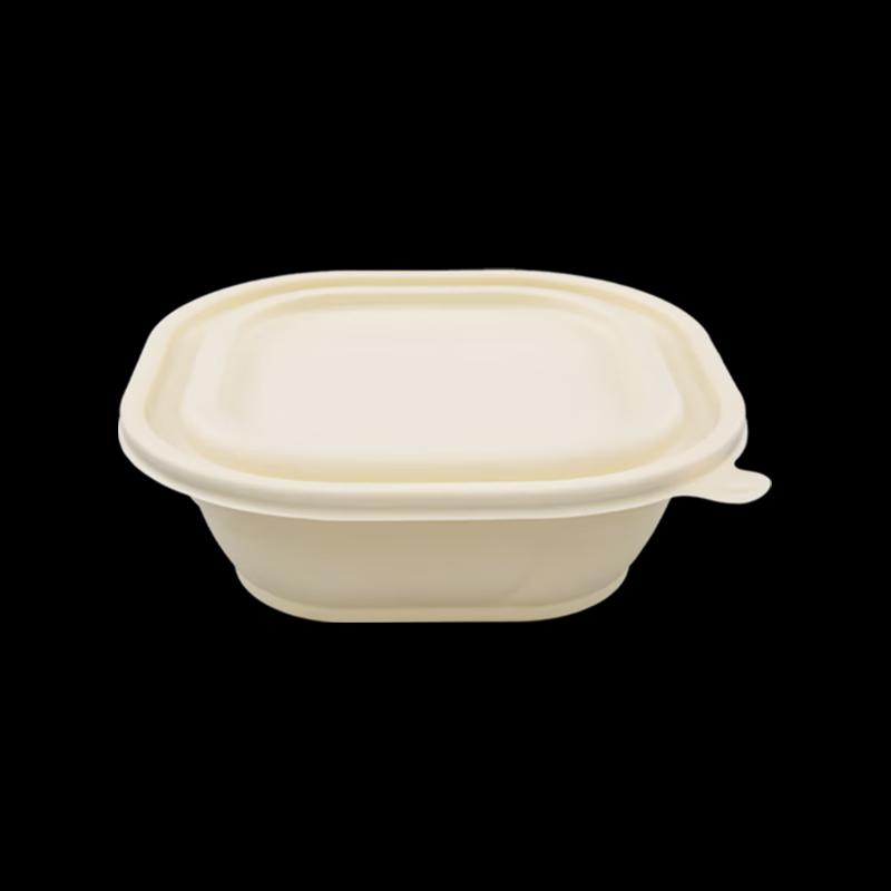 Ji Wang Gu 350ml Square Biodegradable Food Containers (450-Count)