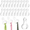 40Pcs Acrylic DIY Cross Stitch Thread Organizer Transparent Cross Stitch Storage Holder Clear Winding Boards Floss Bobbins