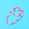2pcs/Set Fashion Natural Wood Beads Jewelry Cute Animal Pattern Necklace Bracelet For Children Party Jewelry Girl Birthday Gift
