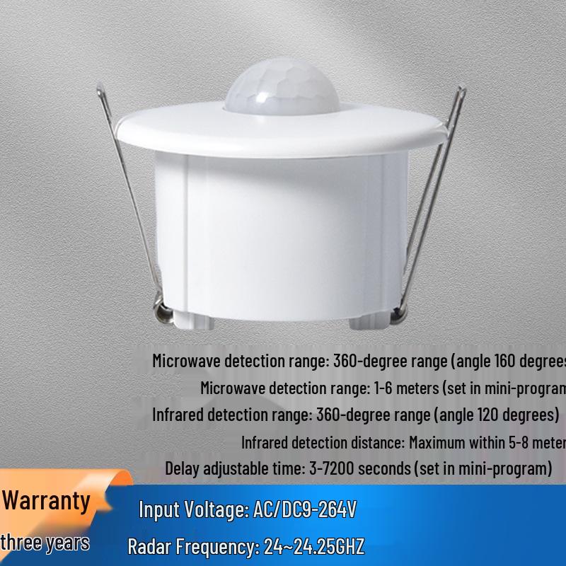 

9-24V Low Voltage Infrared & Microwave Human Presence Sensor