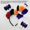 Dark Series Flower Headband Halloween Theme Party Hairhoop Role Play Headpieces Masquerade Party Costume Hairband