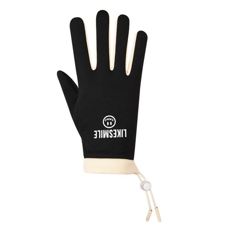 Gloves Women Autumn and Winter Warm Fleece Riding Driving Waterproof, Cold and Windproof Outdoor Flip Non-slip Gloves