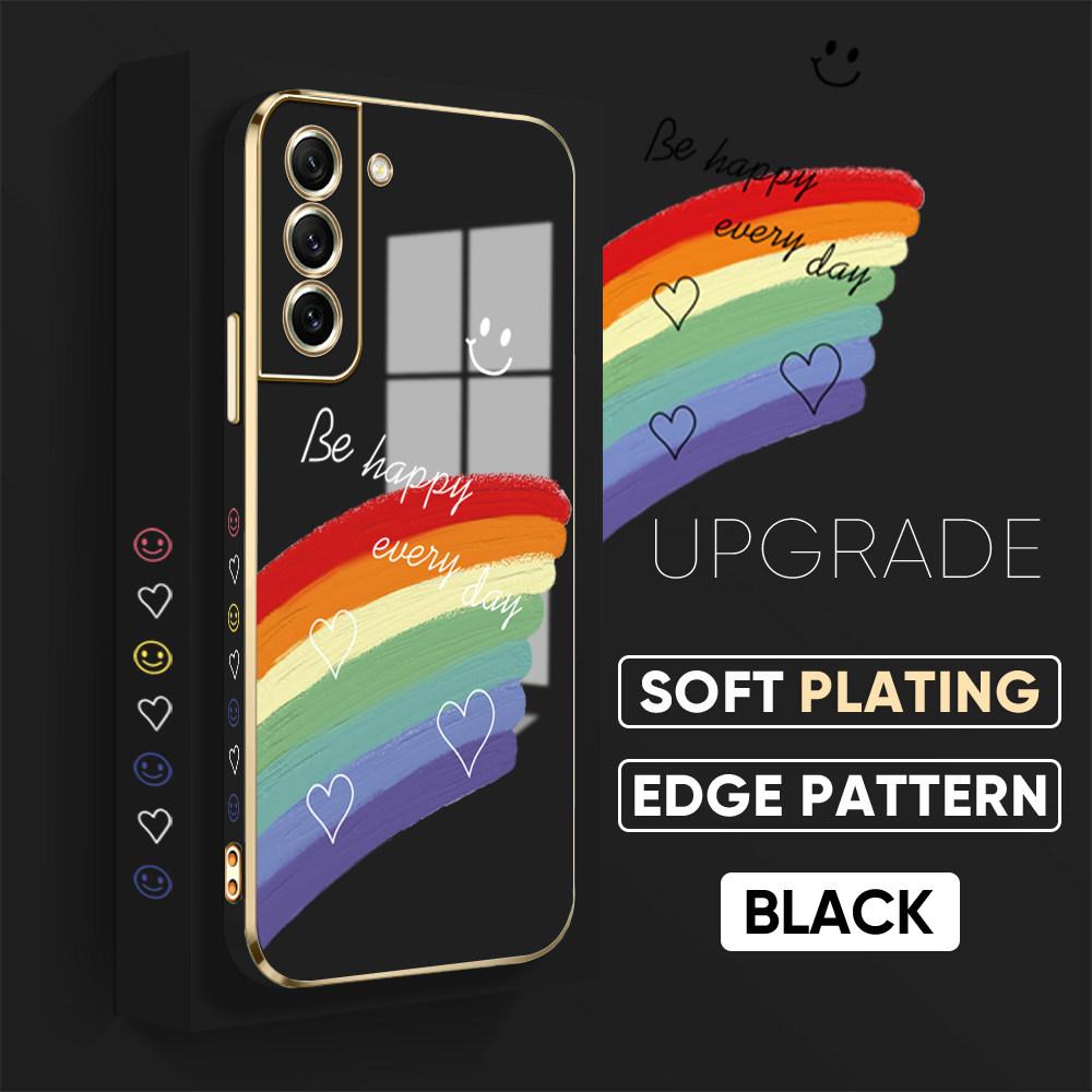 Colorful Printing Patterns Square Edge Pattern Casing Plated Phone Shell Luxury Plating Soft Phone Case for iPhone Motorola Moto OnePlus Samsung