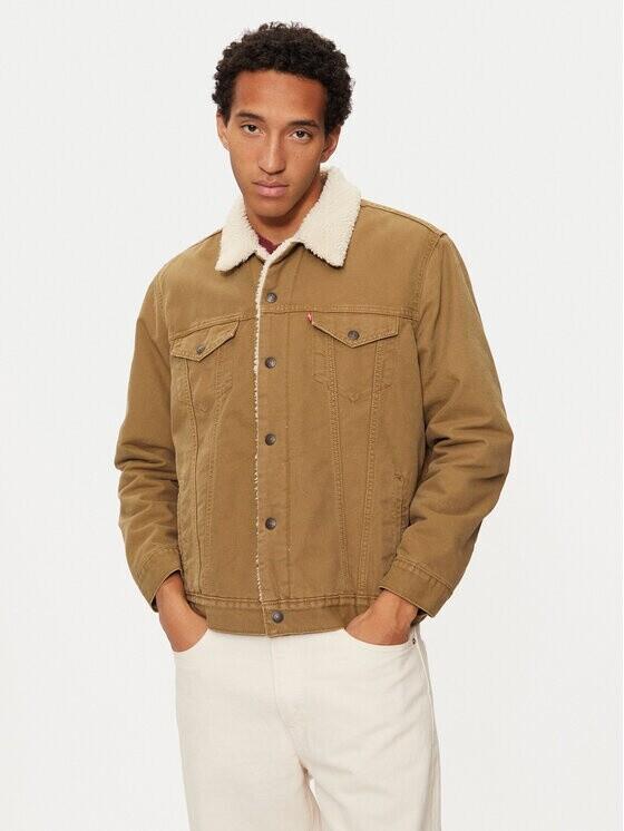 Demi-season Jacket Levi's Type 3 Sherpa Trucker Jacket Cougar Canvas