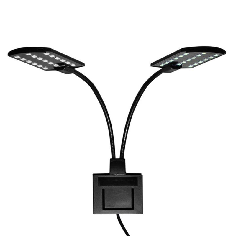 Led Mini Fish Tank Light Super Slim Blue White Light Lighting Clip On Lamp For Aquarium Fish Tanks