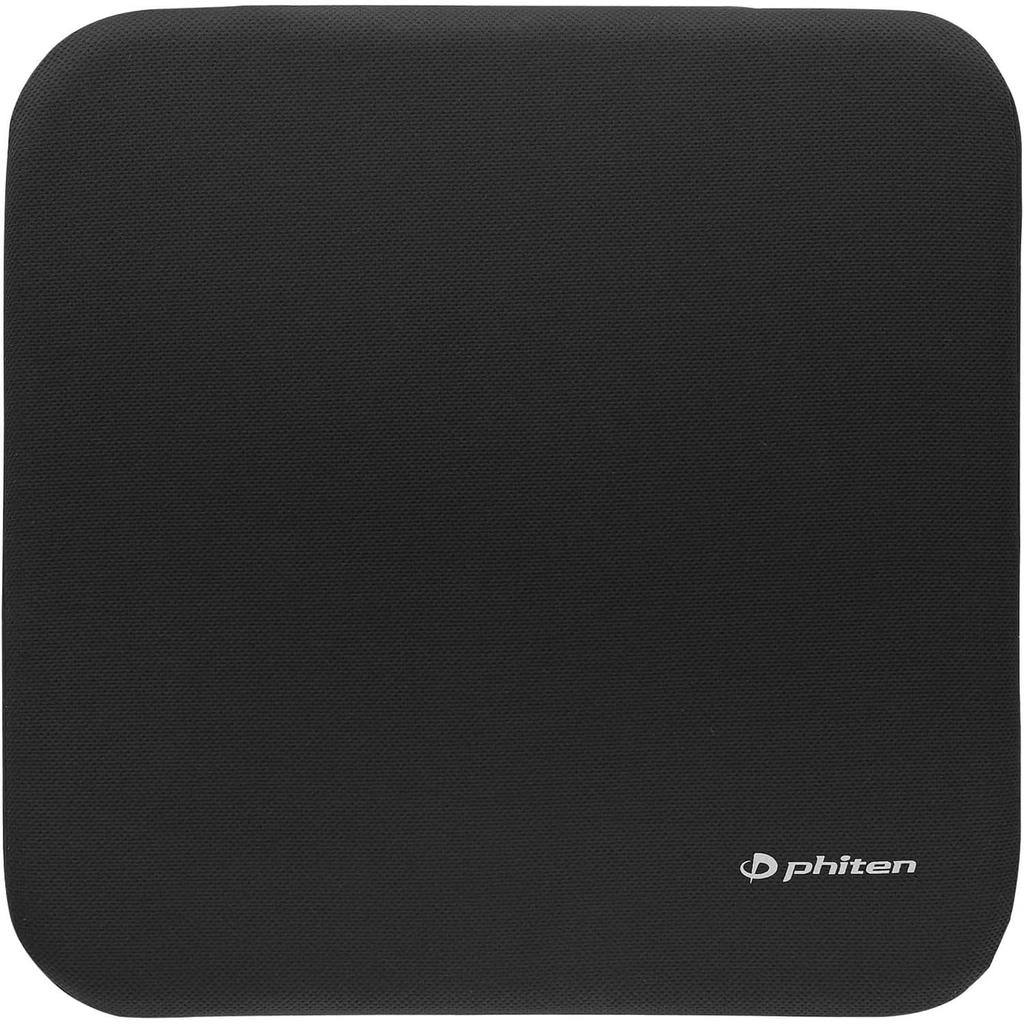 BONFORM Phiten Aqua Titanium Square phiten Cushion, 45x45cm, Black, Low-Rebound, Anti-Fatigue, 5815-02BK