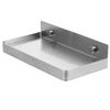 Adhesive Wall Shelf Small Metal Phone Shelf Stainless Steel Floating Wall-Mounted Phone Rack for Bathroom Kitchen Office Space