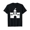 Castle T Shirt Vintage Washed Versatile Stylish Graphic Streetwear Breathable Casual Homme Fashion Top For Everyday Wear