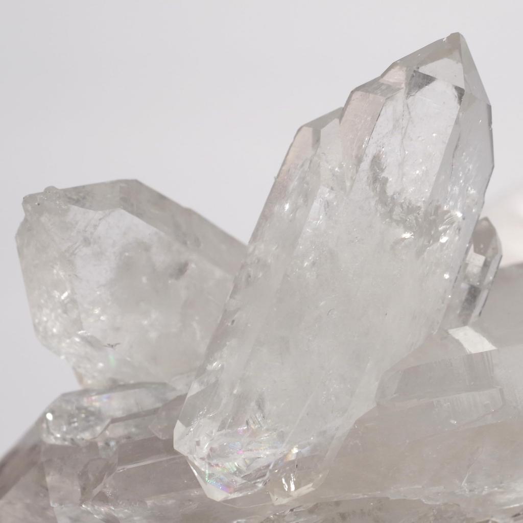 [N2 Stone Natural] Natural Quartz Crystal Cluster - Arkansas, USA - Specimen | (85 | "One-of-a-kind" Rough Stone: Approx. 46g, 48x28x49mm)
