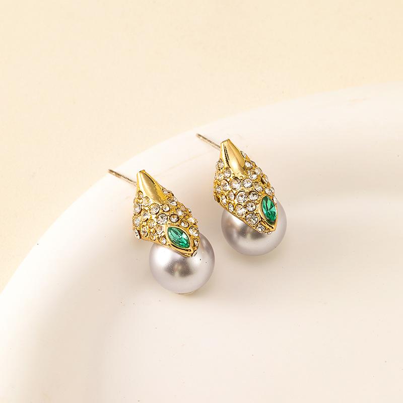 Orecchini da Donna Design di Lusso Leggero Eleganti Vintage Perle Imitazione Orecchini alla Moda e Versatili Design di Nicchia