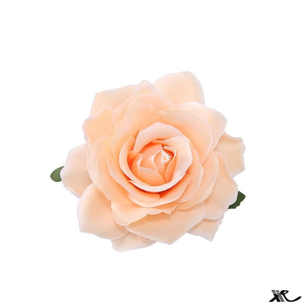 White Camellia Shaped Hair Clip With Small Flowers On Head Floral Internet Famous Atmosphere Side Women