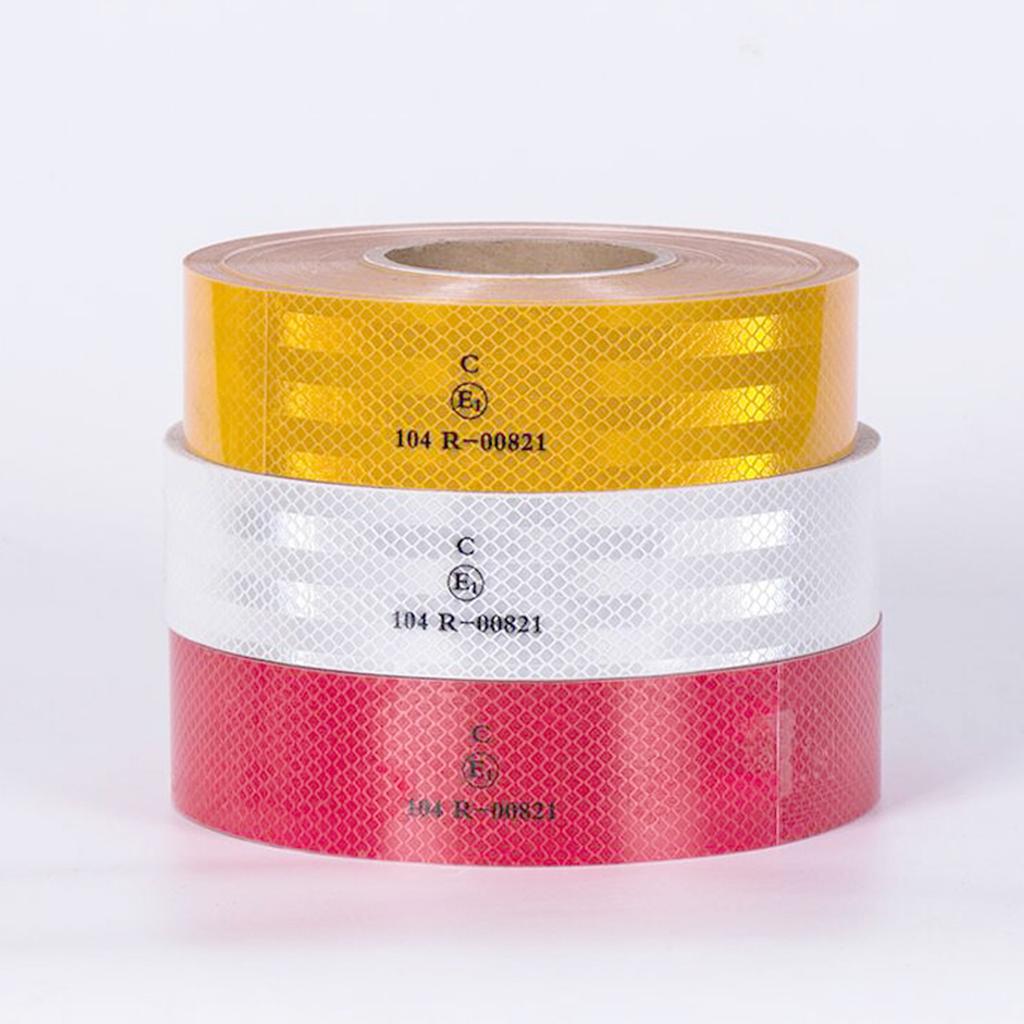 Hochintensive reflektierende Klebeband Sichtbarkeit Warnung Autoaufkleber Reflektoren Streifen für LKW Anhänger Sicherheit Zube