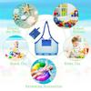 Children Sand Away Protable Mesh Bag Kids Toys Storage Bags Swimming Large Beach Bag for Towels Women Cosmetic Makeup Bag