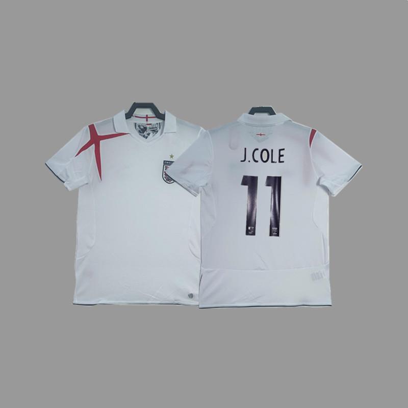 Vintage jersey Owen Rooney Beckham Lampard Gerrard classic football jersey England national team jersey