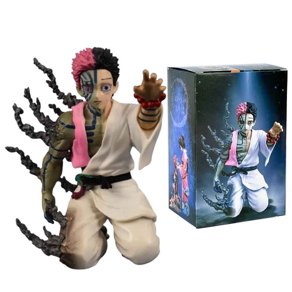 15cm In Stock Demon Slayer Akaza Hakuji Anime Figure Model Doll Action Figurine Pvc Decoration Peripheral Desktop Ornament Toy