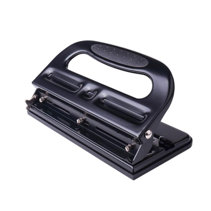 Professional 3 Hole Paper Puncher 30 Sheets Capacity Adjustable Metal Hole Punches Heavy Duty Paper Punching Machine 1