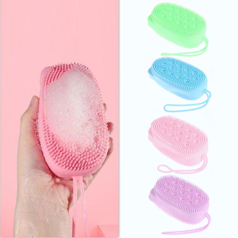 1PC Bath Brush Soft Silicone Showers Cleaning Mud Dirt Remover Massage
