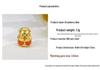 Handmade Sterling Silver 999 Strawberry Bear Macaron Jewelry Charm