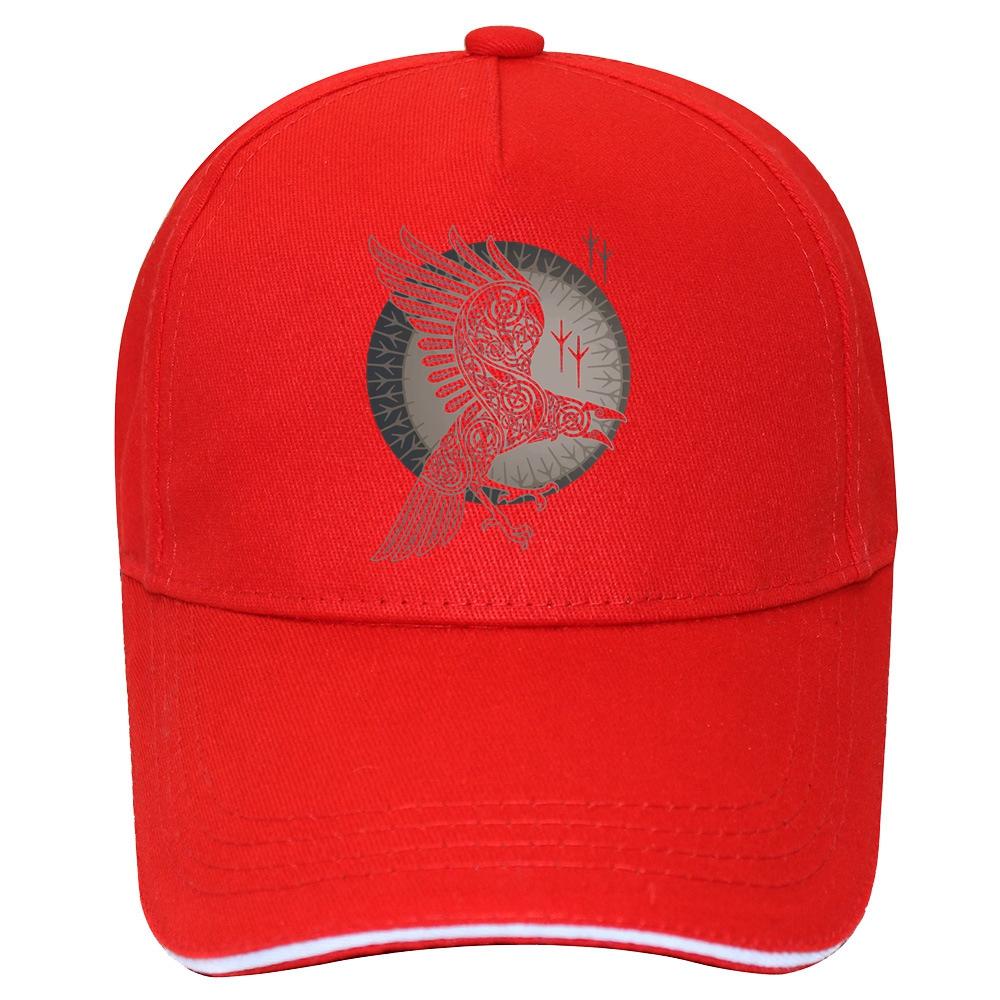 Pălărie cu corb pentru bărbați, pălării Swag, pentru șapcă unisex 3D, baseball, corb, vikingi, șapci pentru femei, șapcă hip hop, unisex