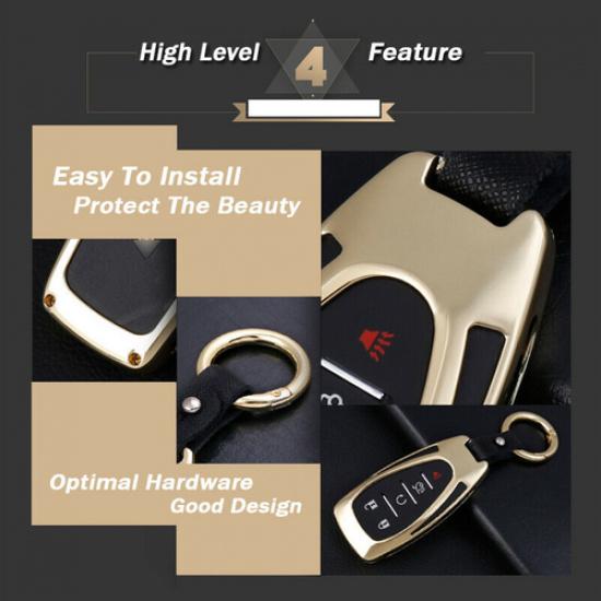 Zinc Alloy Car Key Fob Case Cover Bag For Chevrolet Equinox Malibu Blazer Camaro