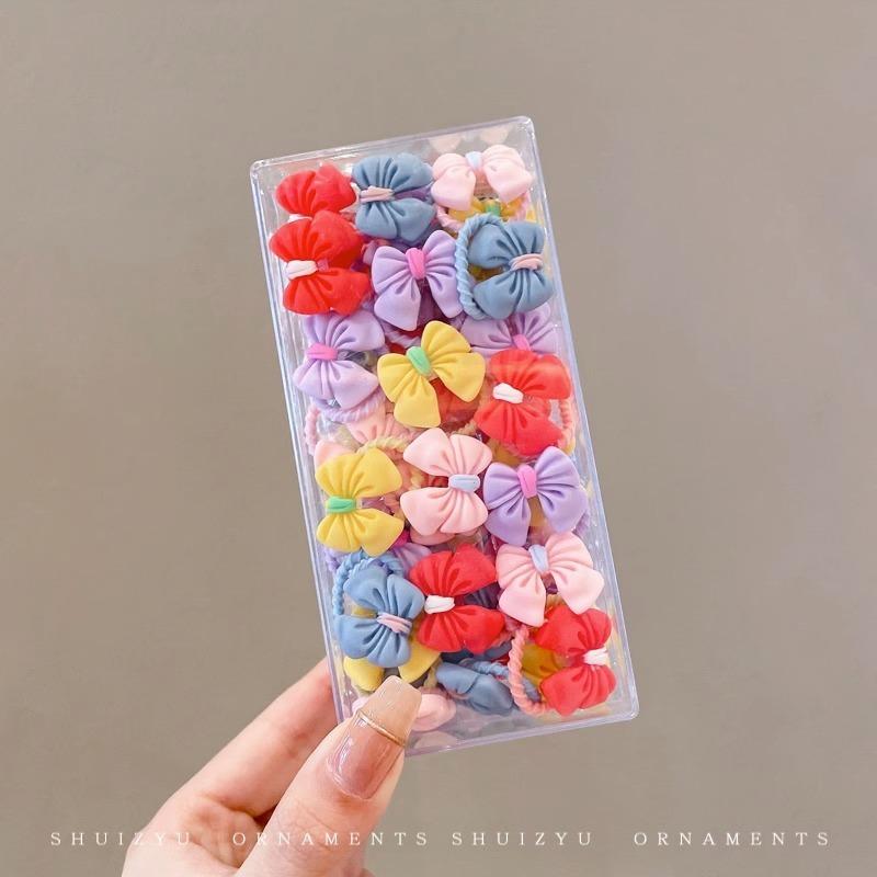 Mixed Cute Scrunchies Set - Colorful Elastic Hair Bands, Suitable For Ponytails And Braids Home