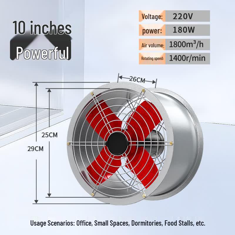 Aokewen 10-inch Industrial Duct Exhaust Fan