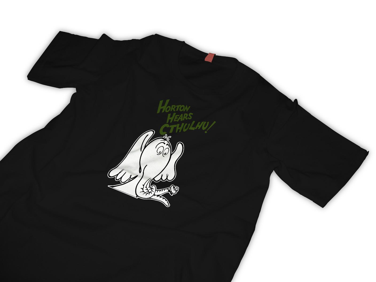 Cthulhu tshirt hears a who? S разноцветный
