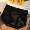 Sexy Lace Panties Women's Cotton File Large Size Medium High Waist Seamless Women's Breathability Panties