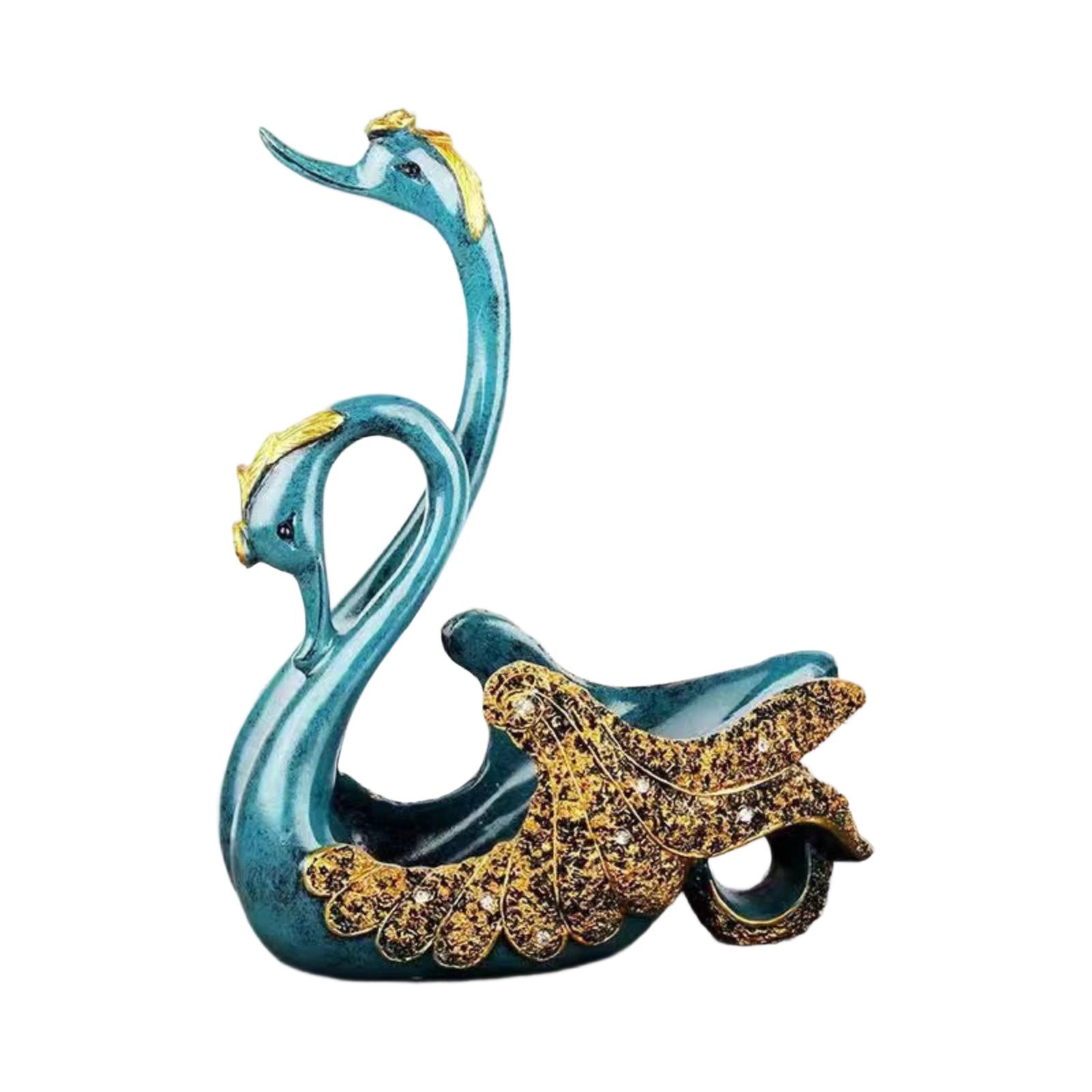 

Swan Shaped Red Wine Rack, Simples Handicraft Decoration Ornament One Size синий