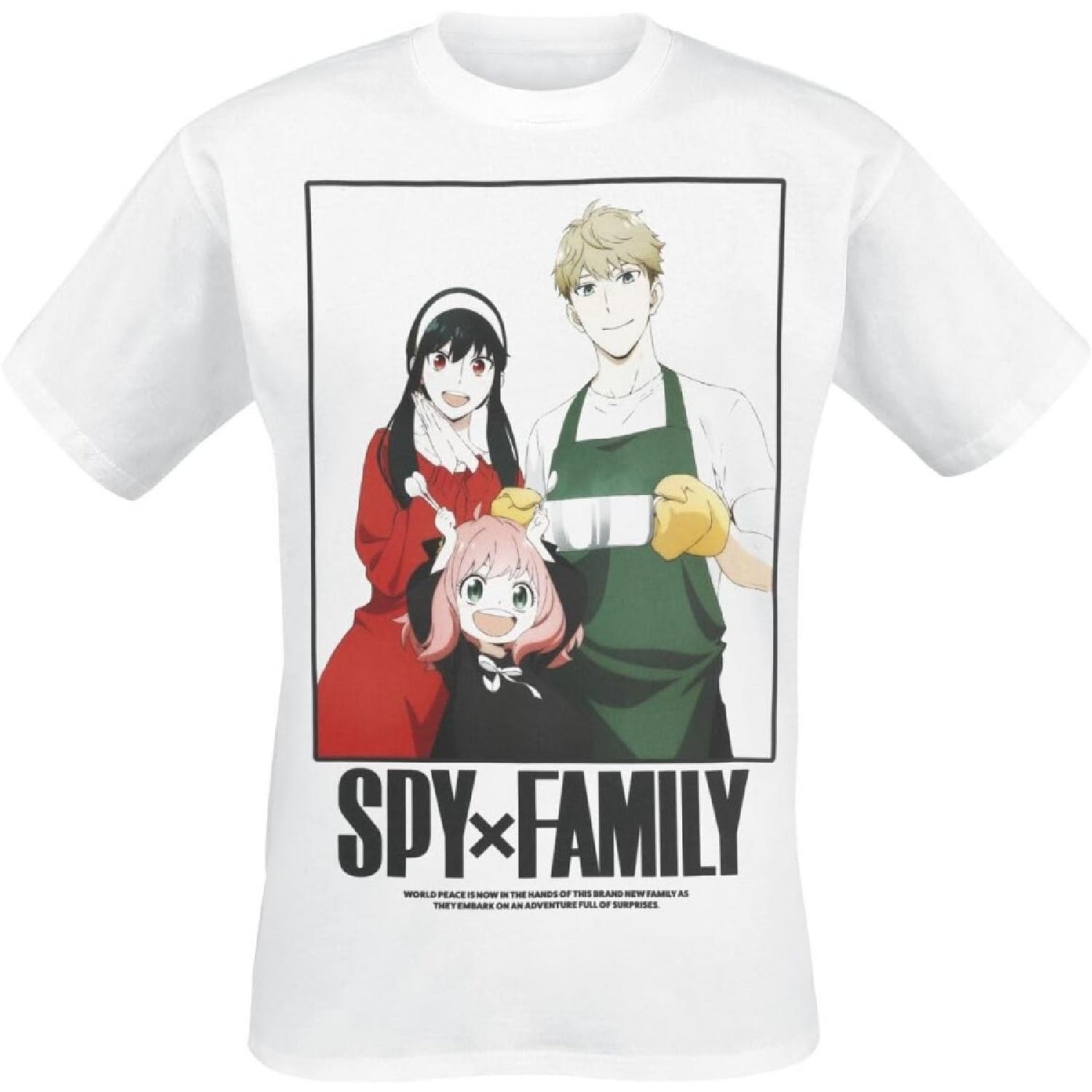 Унисекс Взрослая футболка Spy x Family Полная сюрпризов (XXL) (белый), Белый, XXXL S