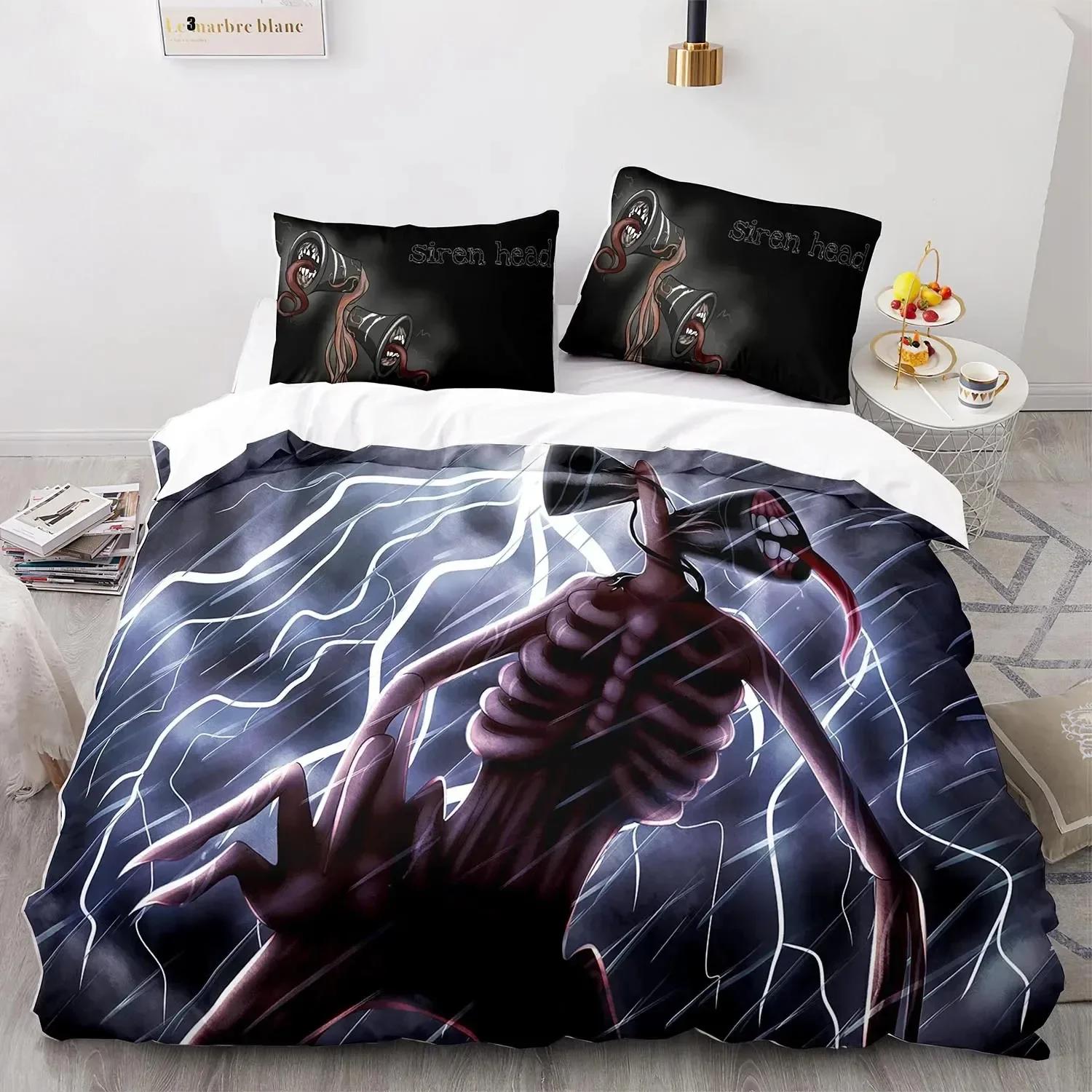 

Comforter Siren Head Bedding Set Single Twin Printed Bed Set With Bed Soft Single Double Queen Super King Size Comforter (quilt)-EU Single(135*200cm)3pcs