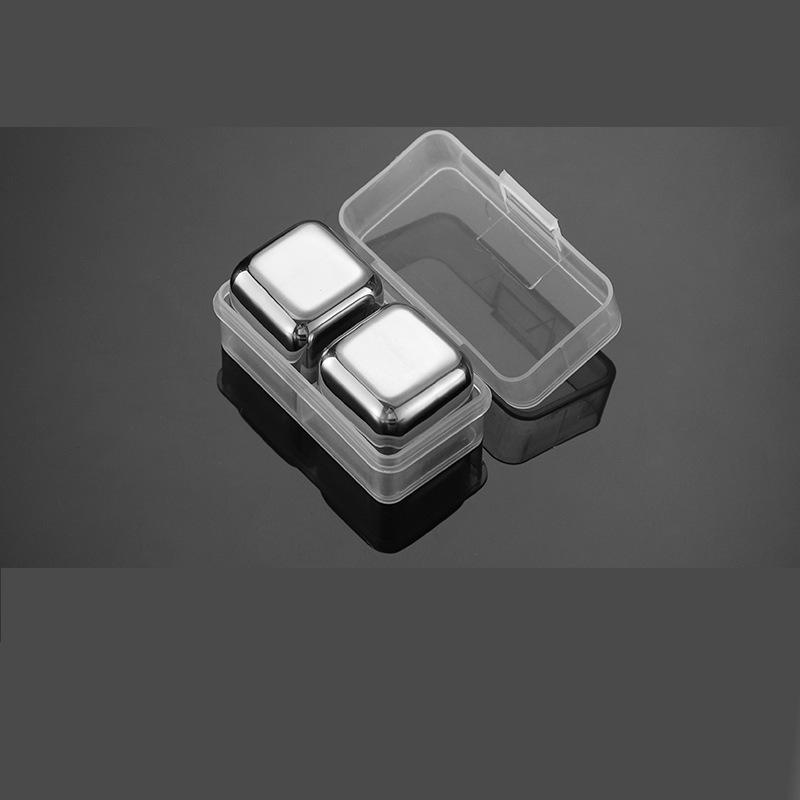 304 Stainless Steel Quick-Freeze Ice Cubes Set for Whiskey & Wine - Creative Gift