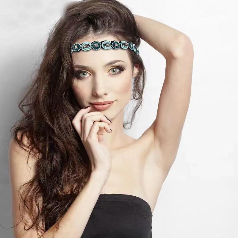 Ethnic Vintage Bohemian  BeadsElastic Headband  Hair Band Hair Accesories