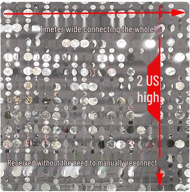Perlmuttfarbene Pailletten-Hängekette Dekoration für Hochzeitsbogen und Decke