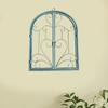 Window Arch Wall Art Wrought Iron Wall Decor Multipurpose Farmhouse Rustic for Home Backyard Office Farm Hallway