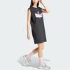 Adidas Originals X Hello Kitty Kuromi Cartoon Print Letter Tank Dress Women Dress Black JG8054