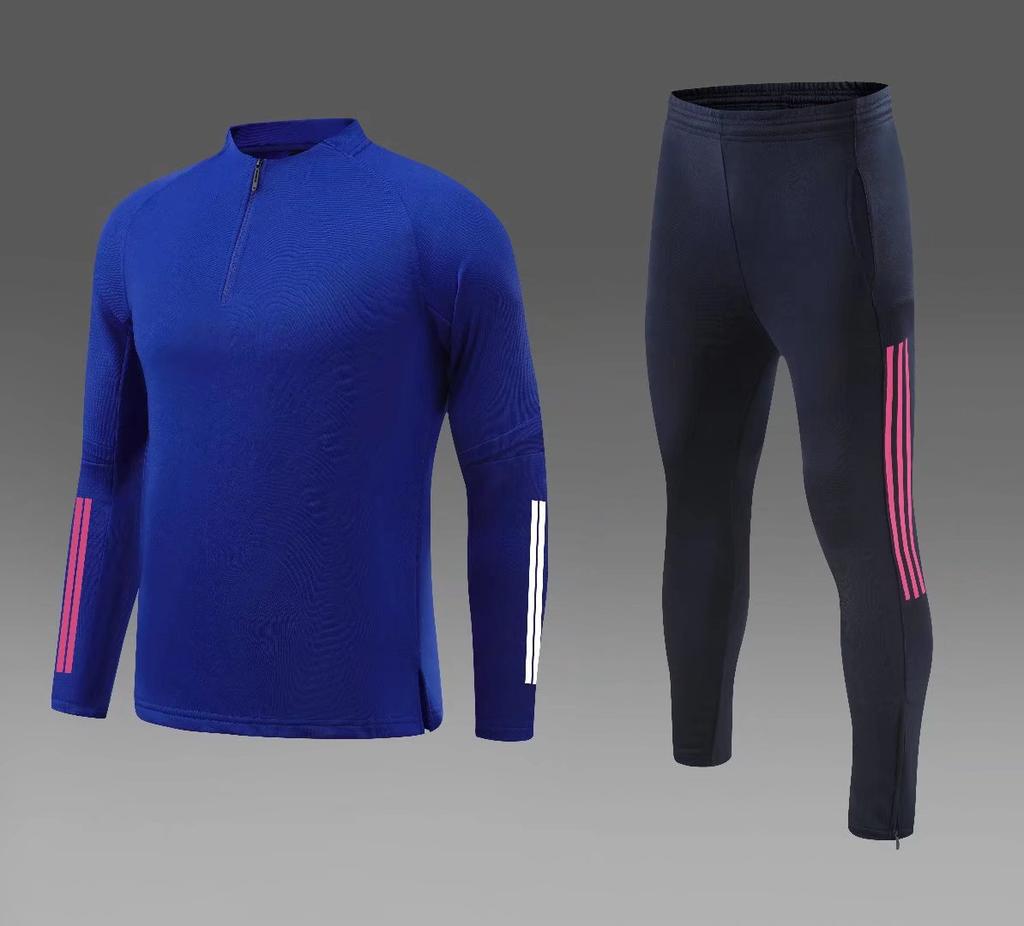 Football Jersey Long Sleeve Autumn And Winter Unfleece Sweater Pullover Training Adult Suit Printing Casual Sports Jersey