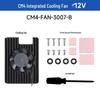 Micro-Snow Raspberry Pi CM4 Aluminum Heatsink with Speed-Controlled Fan