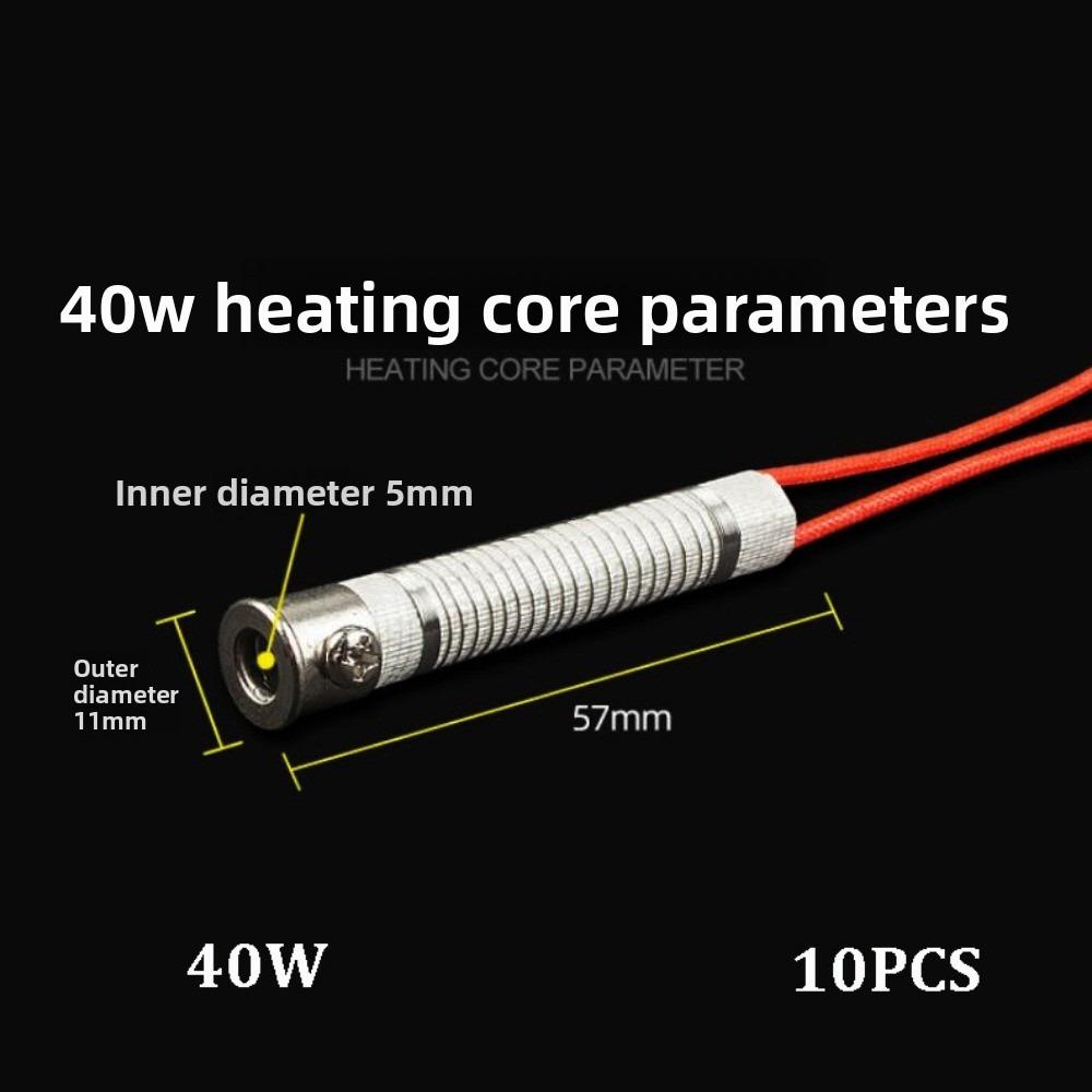 1/10uds 220V Elemento Calefactor Externo de Repuesto Resistencia a Altas Temperaturas Pieza de Repuesto Equipo
