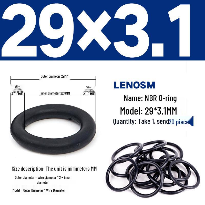 High-Pressure NBR Nitrile Rubber O-Ring Seal - Wear & Oil Resistant