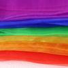 6Colors/Set Nylon Scarf Square Shawl Stage Roll Edge Pure Color Dance Scarf Shawl DIY Performance Gauze Prop School Supplies ZYF