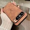 Luxury Faux Leather Case For Google Pixel 10 9 8 7 Pro XL A 9A 9 Pro For Pixel 7 8 9 10 Pro XL A 9A 8A 7A Deer Head Phone Cover