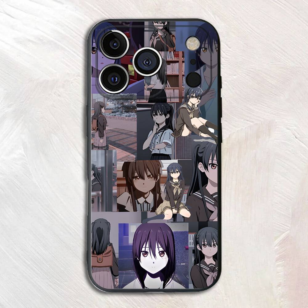 Anime K-Katagakii I-Ichigyoo Black Phone Case For IPhone 17 16 15 14 13 12 13 12 11 Pro Max Plus XS XR Silicone Soft Back Cover