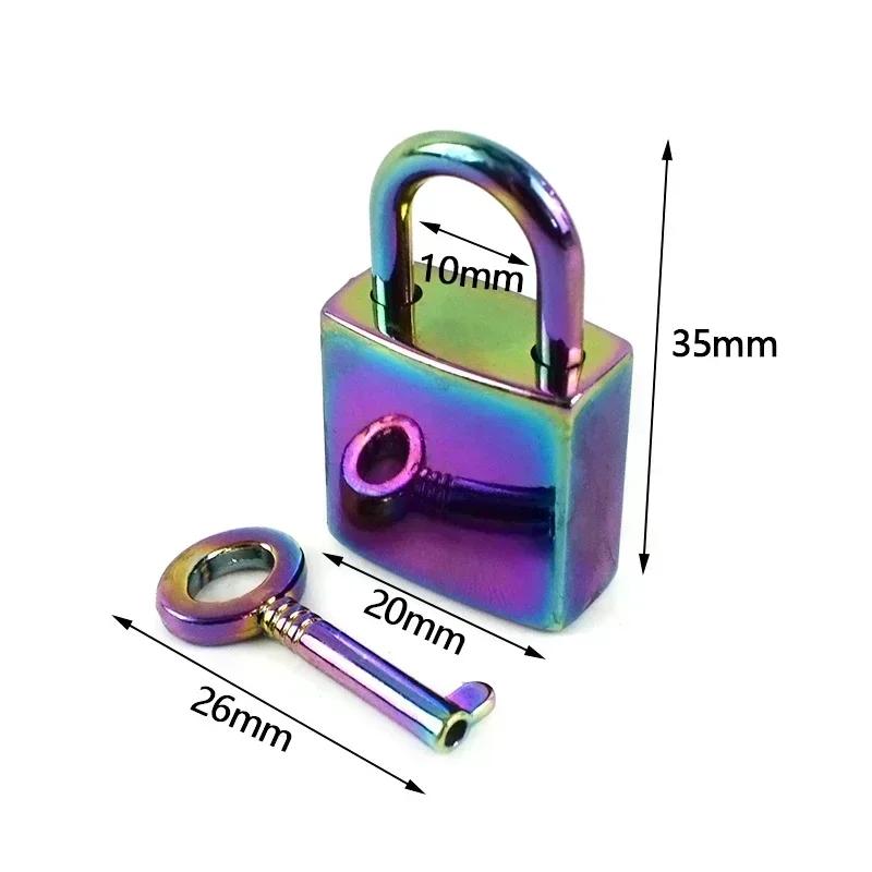 Meetee 2/5/8 Bucăți Cataramă Metalică Colorată cu Blocare pentru Geantă de Mână Portofel Cutie de Monede Cataramă Padlock Decorativ Accesorii Hardware Înlocuibile pentru Genți