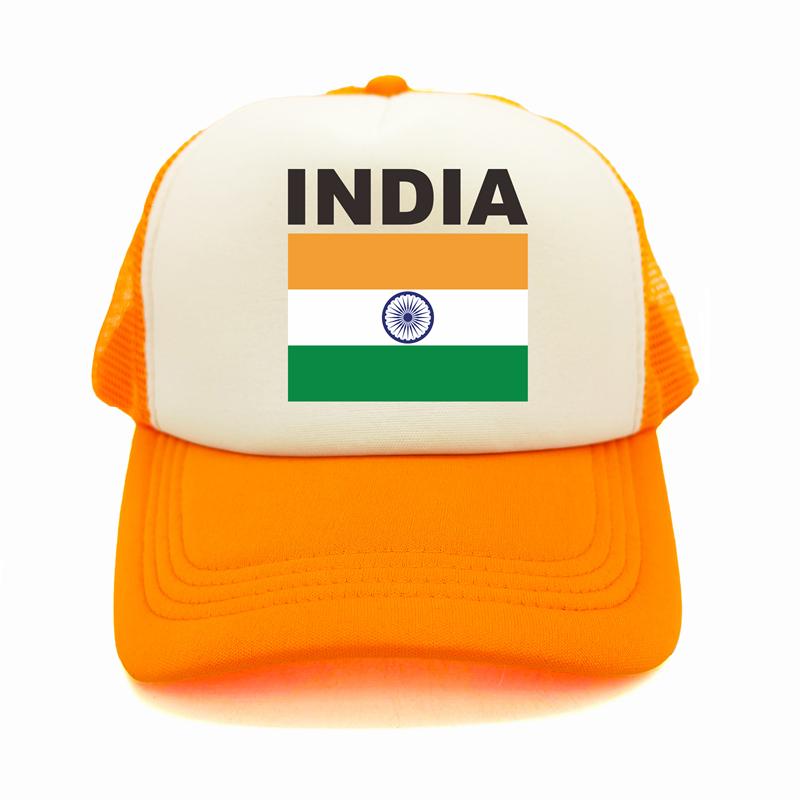 India Flag Trucker Cap Summer Unisex Cool Country Hat Baseball Caps Unisex Outdoor Mesh Net Caps